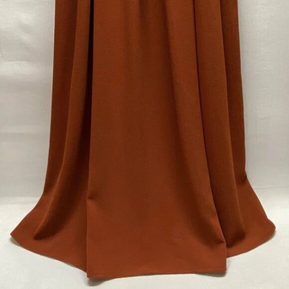 Who What Wear Dress Women's XS Halter Tank Summer Firey Brown Flowy Chiffon NWT - Picture 4 of 15